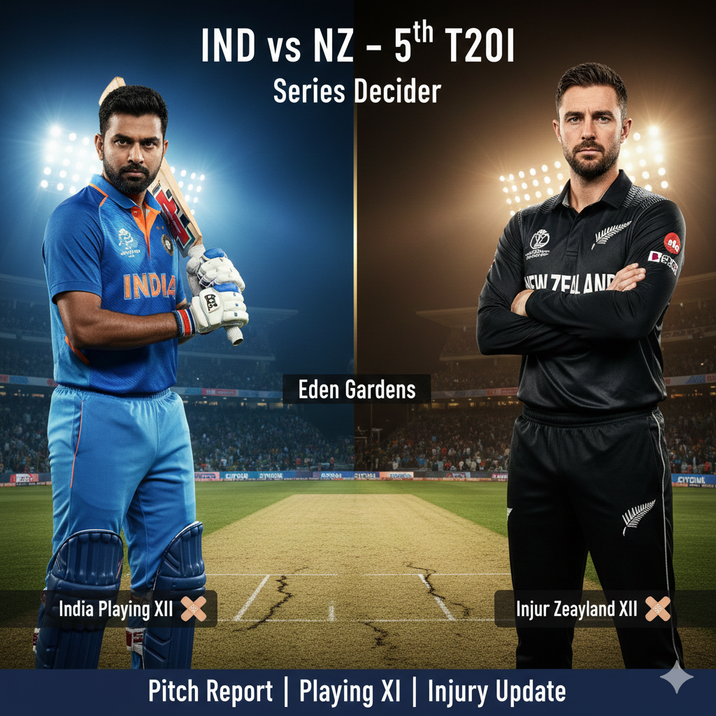 IND vs NZ 5th T20I Preview – Greenfield Stadium Pitch, Playing XI & Injury Updates